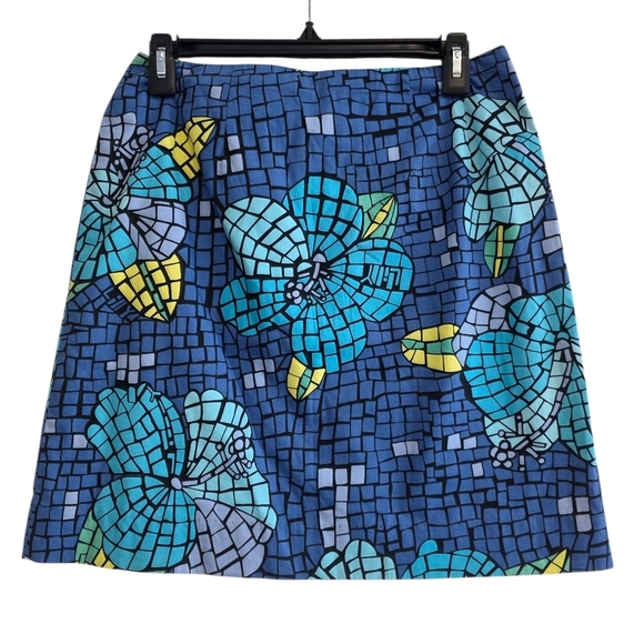 Lilly Pulitzer Dresses & Skirts - Lilly Pulitzer Molokini Mosaic Lilly Hibiscus Floral Skirt Size 4